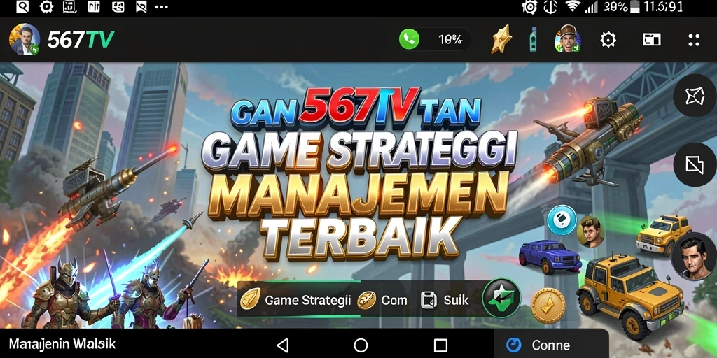 Tampilan menakjubkan dari gameplay SLG 567TV.