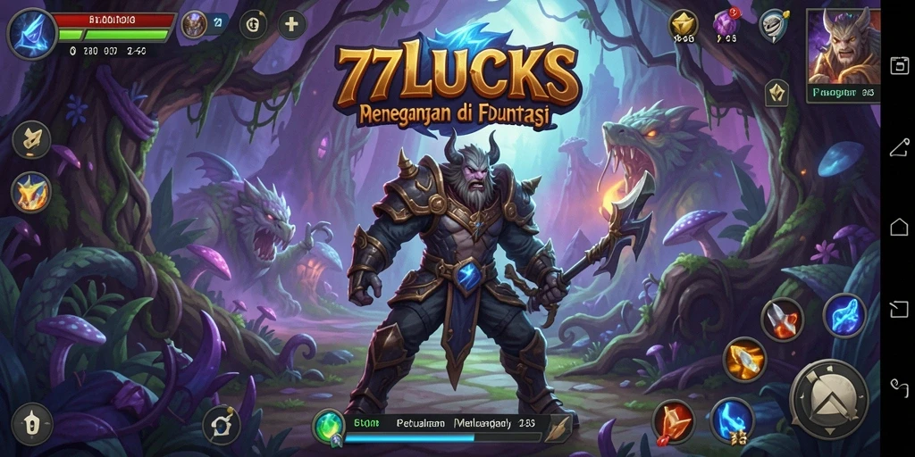 Menampilkan gameplay seru petualangan di 77LUCKS.