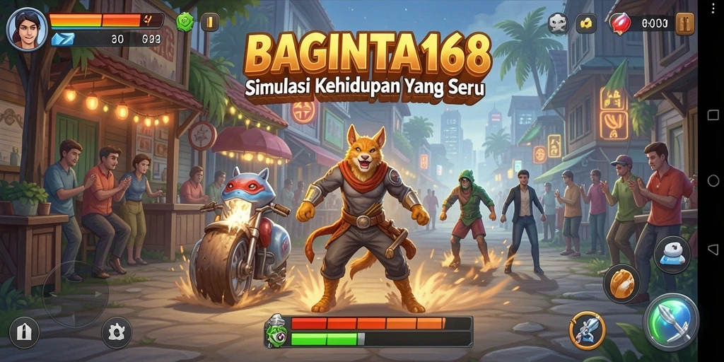 Tampilan gameplay simulasi yang menarik dan interaktif di BAGINTA168.