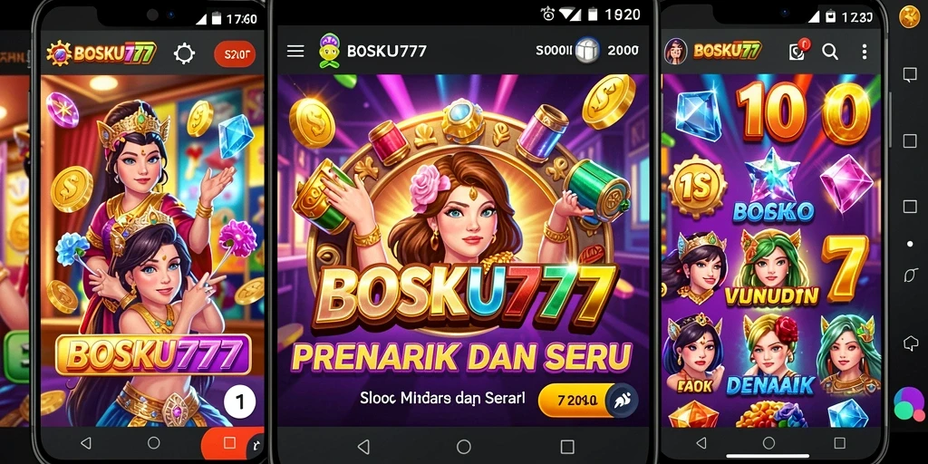 Tampilan gameplay utama dari BOSKU777 yang menawan.