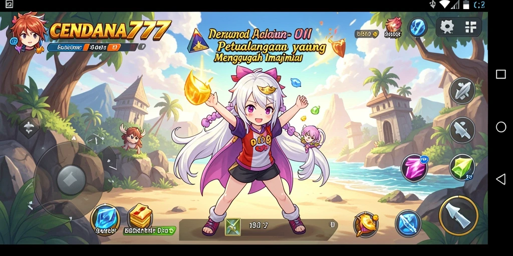 Tampilan aksi penuh karakter Anime di CENDANA777.