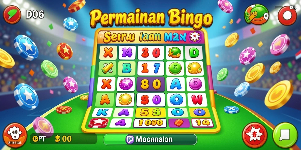 Tampilan gameplay D06 yang menampilkan keseruan bermain Bingo.