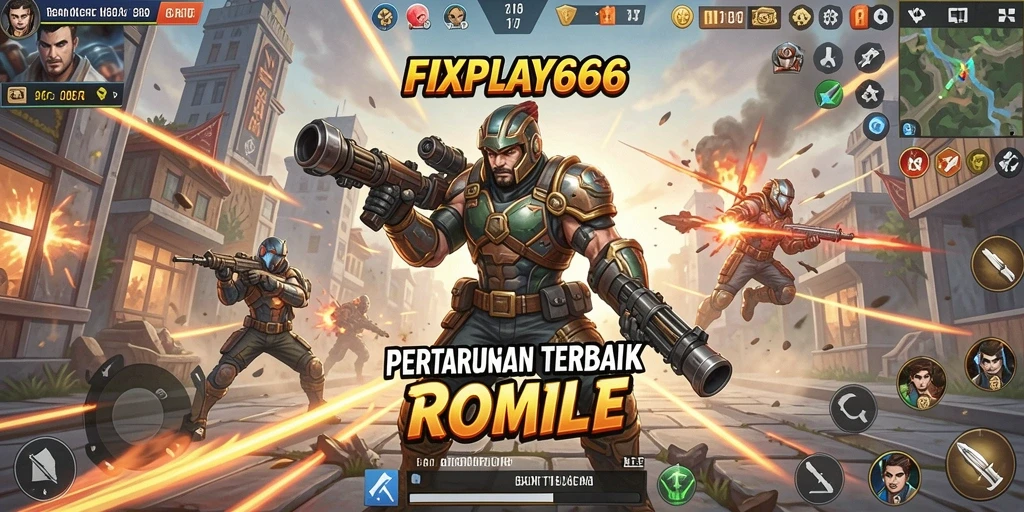 Gameplay menegangkan di arena Battle Royale FIXPLAY666.