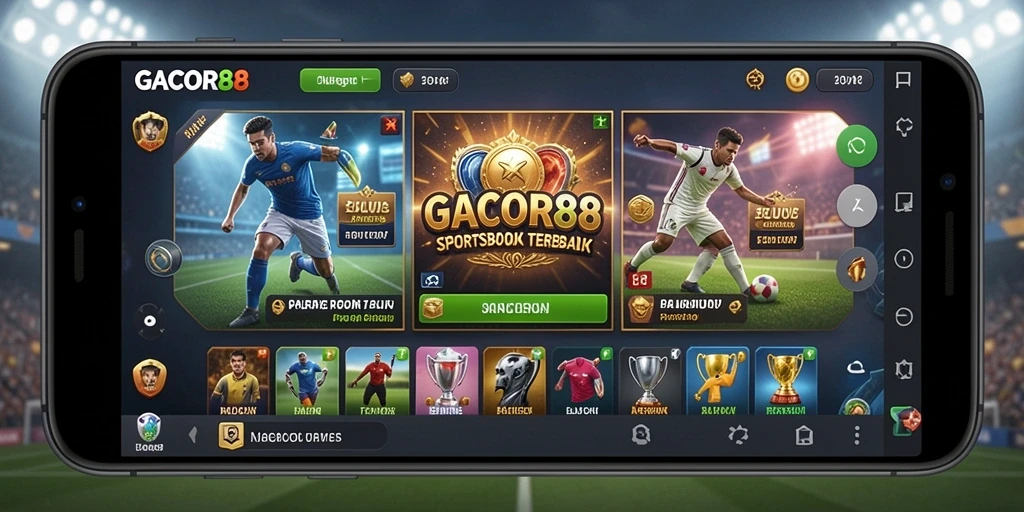 Tampilan menarik saat bertaruh di GACOR88 dengan berbagai cabang olahraga.
