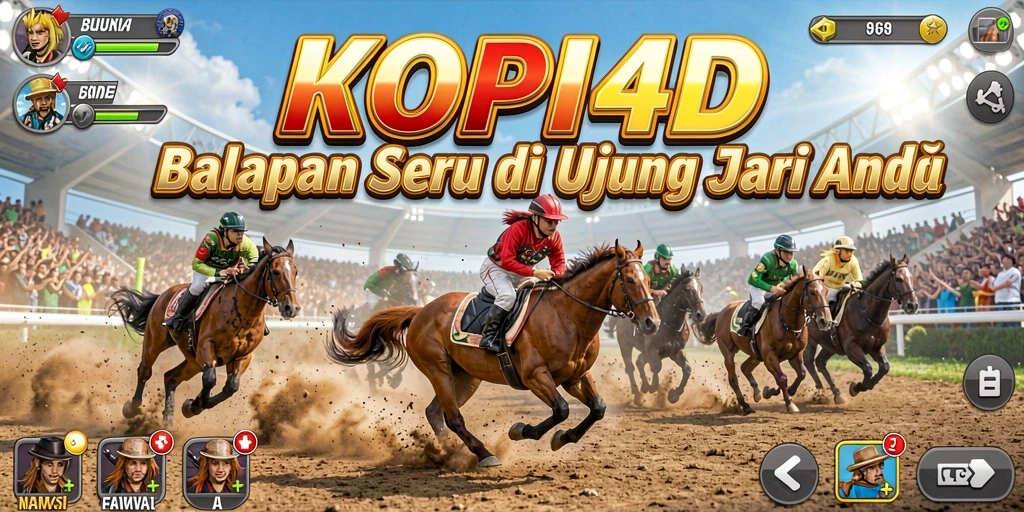 Tampilan utama gameplay balapan yang mengagumkan di KOPI4D.