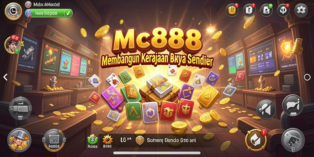 Tangkapan layar gameplay MC888 yang menunjukkan pengelolaan bisnis.