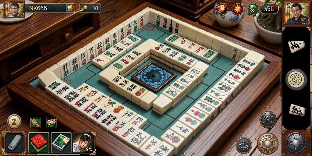 Screenshot gameplay <strong>NK666</strong> menampilkan momen seru saat memainkan Mahjong.
