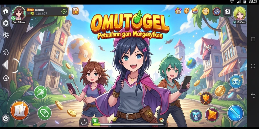 Gameplay OMUTOGEL yang penuh warna dan menarik.