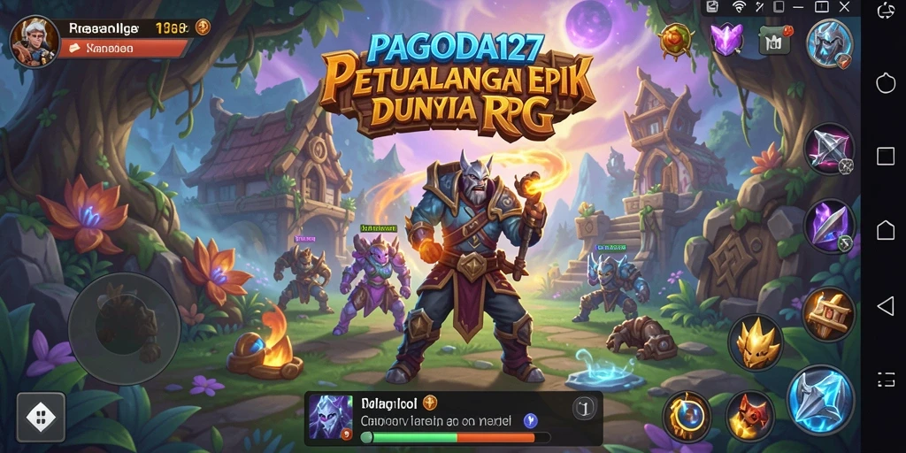 Tampilan gameplay RPG penuh aksi dan strategi yang menarik.