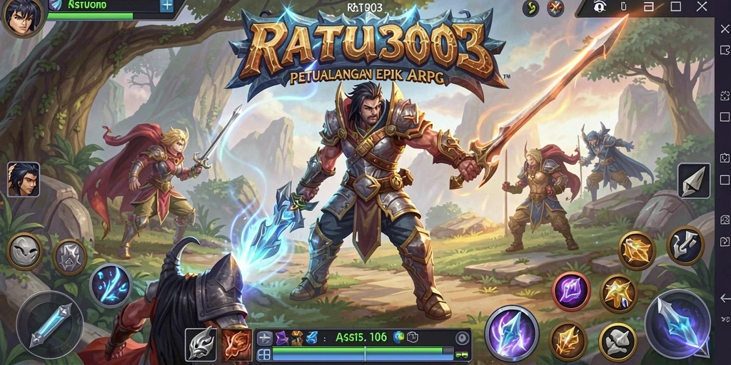Tampilan gameplay menakjubkan dalam dunia ARPG yang luas.