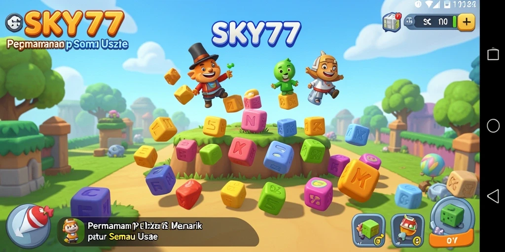 Tampilan permainan SKY77 saat menyelesaikan teka-teki Puzzle yang menantang.