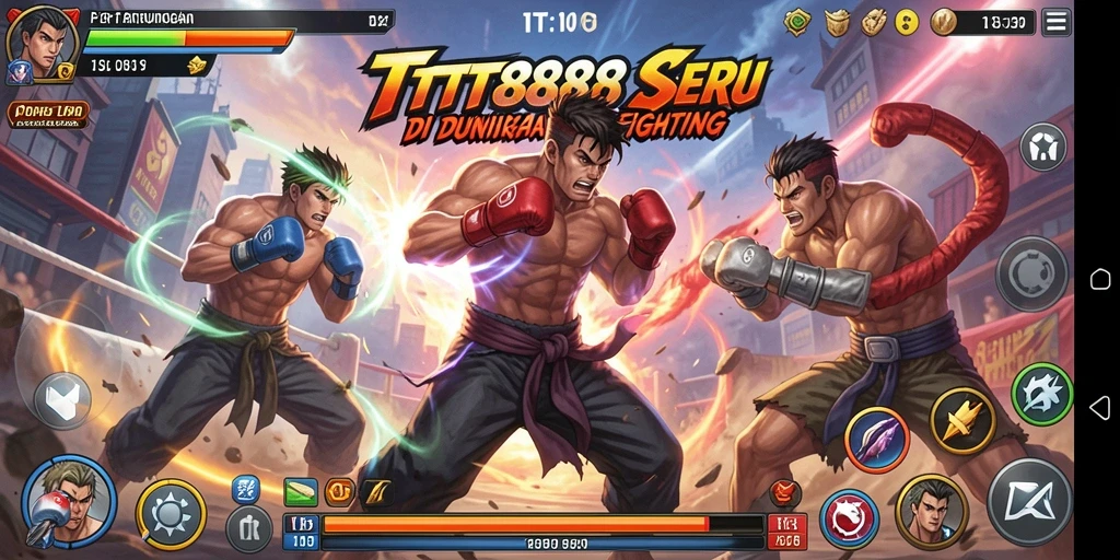 Screenshot utama TTT888 menunjukkan pertarungan penuh aksi dan adrenalin.
