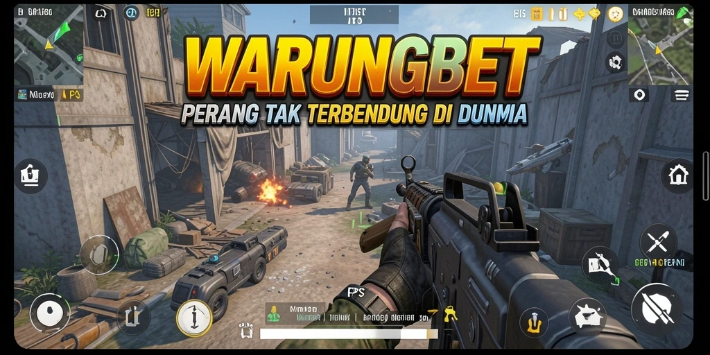 Tampilan gameplay <strong>WARUNGBET</strong> dengan aksi tembak-menembak yang intens.
